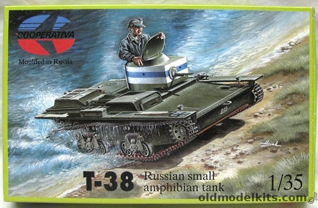 Cooperativa 1/35 T-38 Small Amphibian Tank, R35007 plastic model kit
